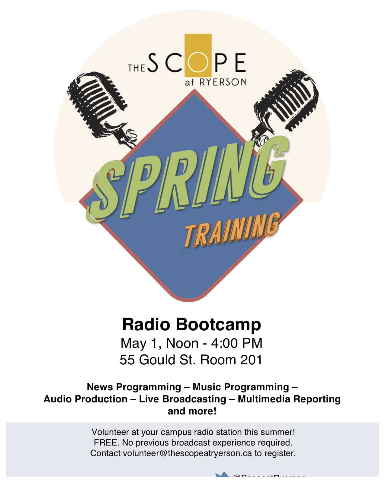 Featured Image for Spring Training: Radio Bootcamp courtesy of Alexia Kapralos  | CJRU