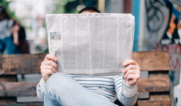 a person reading journalists work